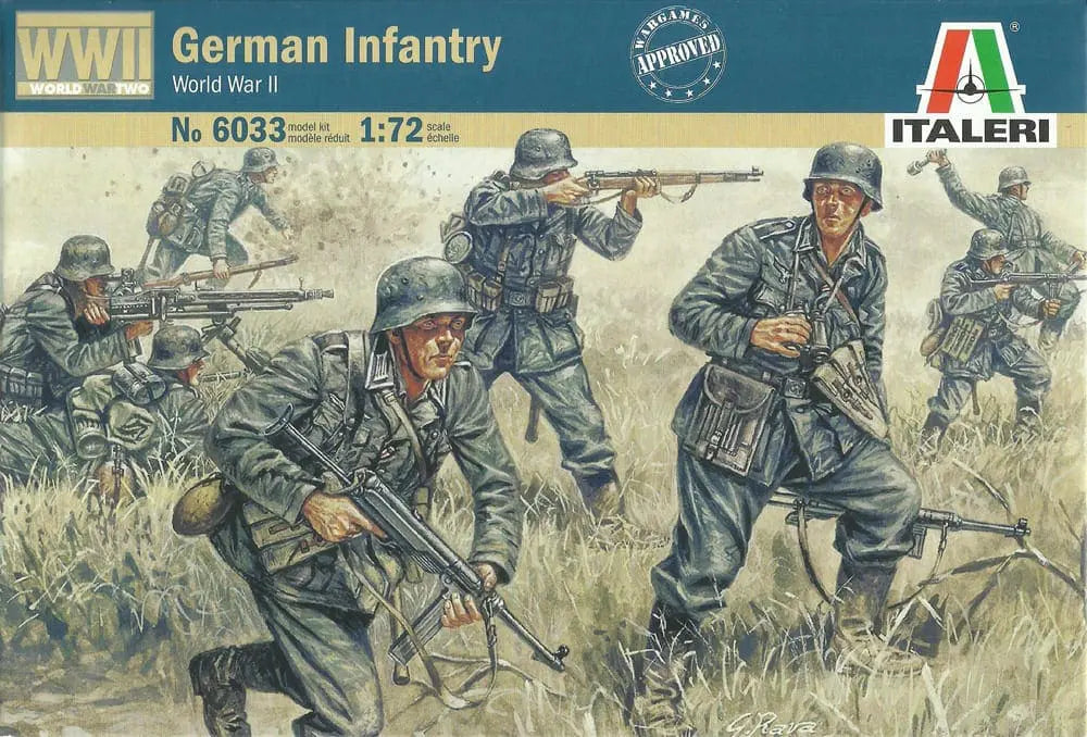 German Infantry WWII, 1/72 Scale Plastic Figures Box Front