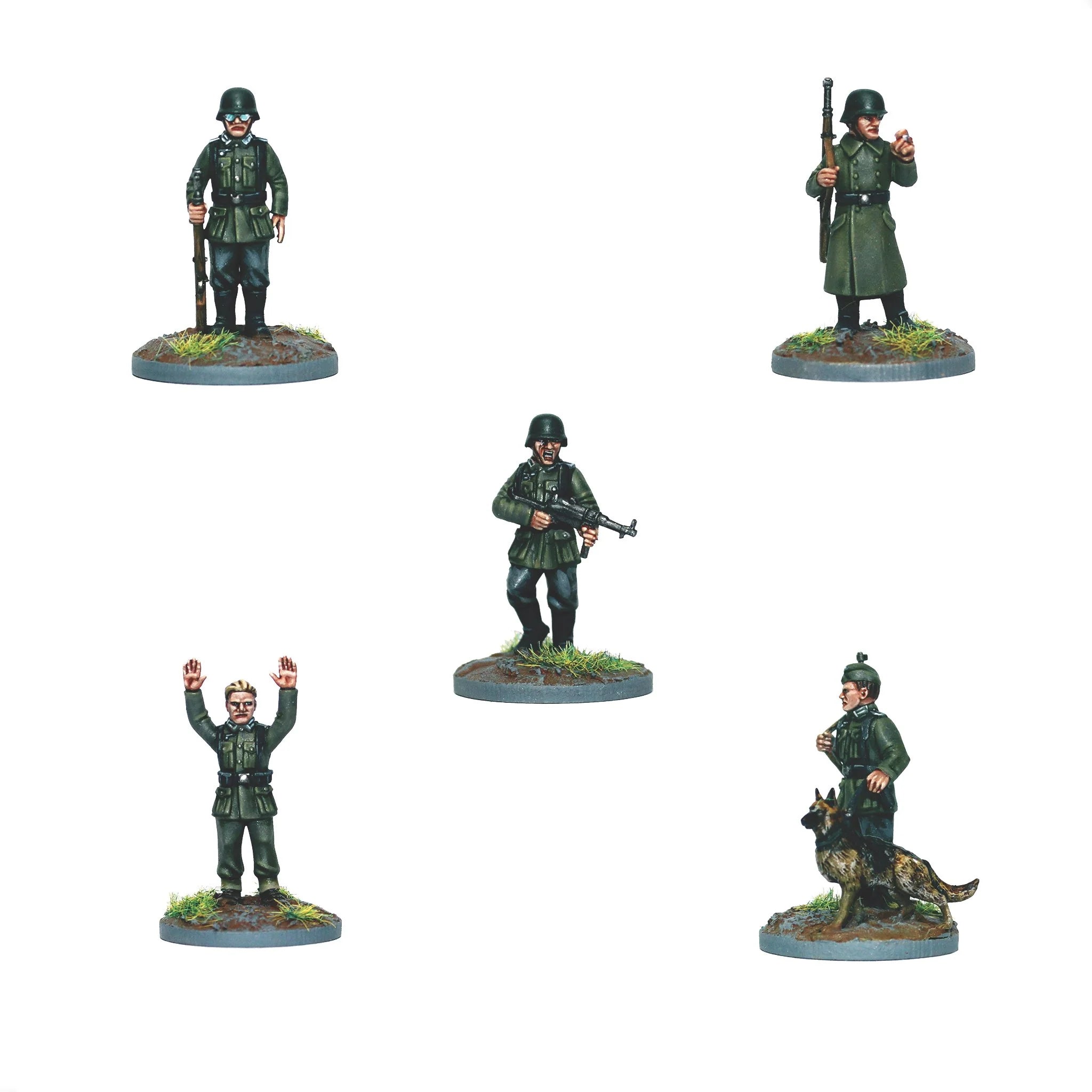 Wargames Atlantic | German Sentries, 28 mm Scale Model Plastic Figures ...