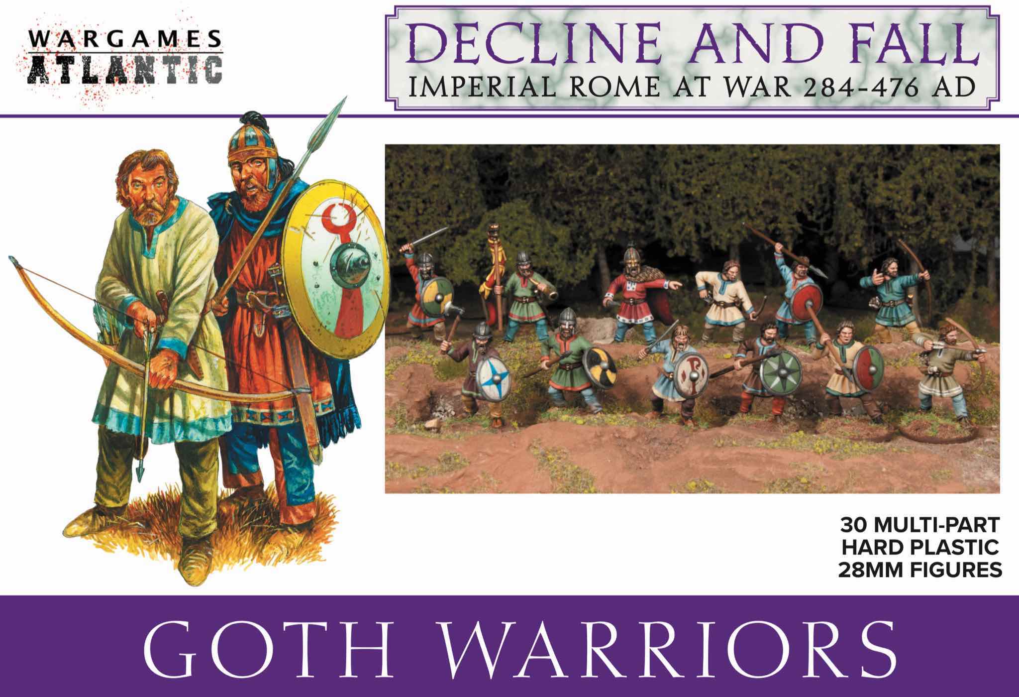 Goth Warriors 28 mm Scale Model Plastic Figures