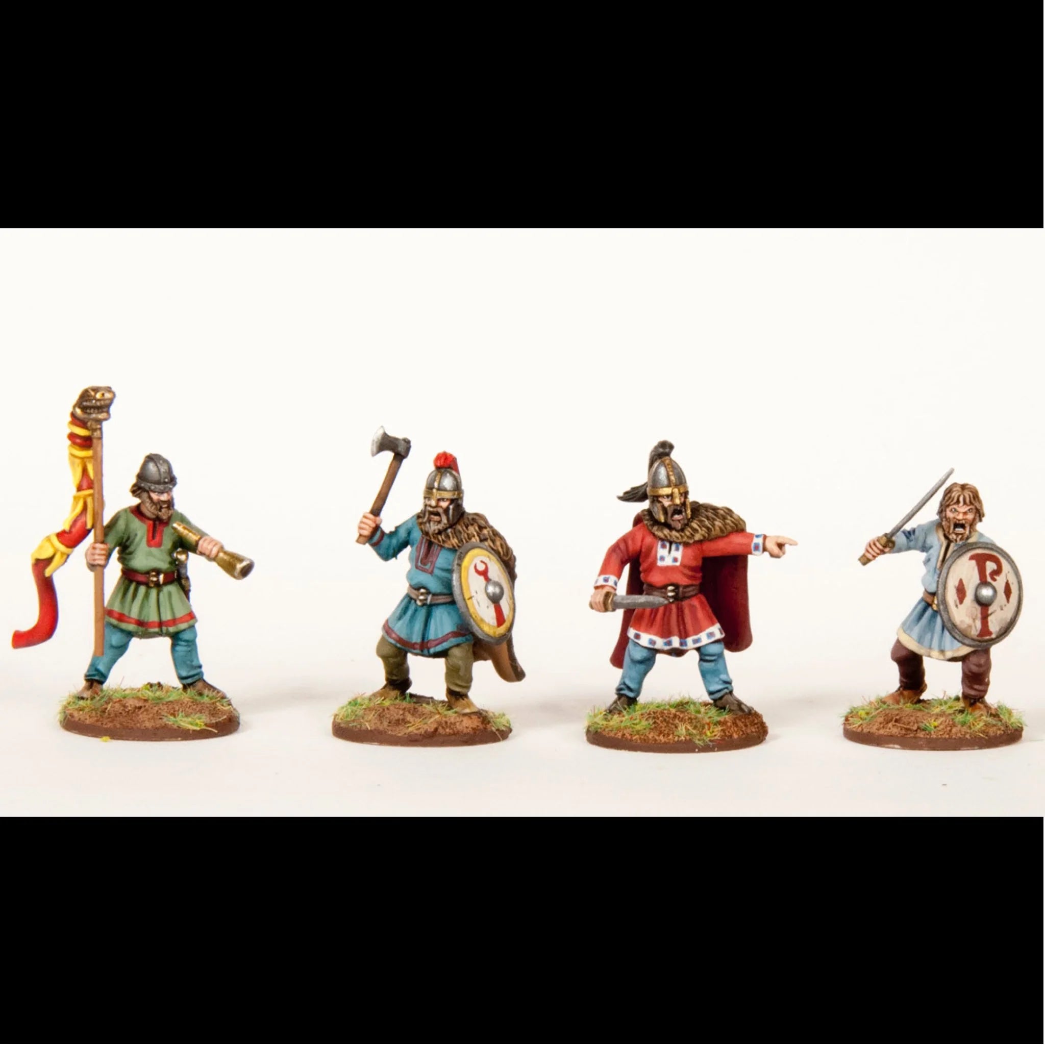 Goth Warriors 28 mm Scale Model Plastic Figures Poses #3