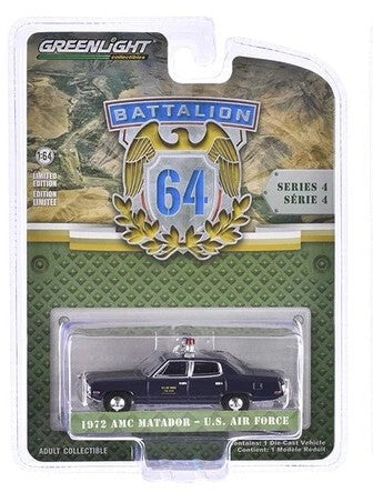 Blister packaging of Greenlight Battalion 64 Series 4 1972 AMC Matador