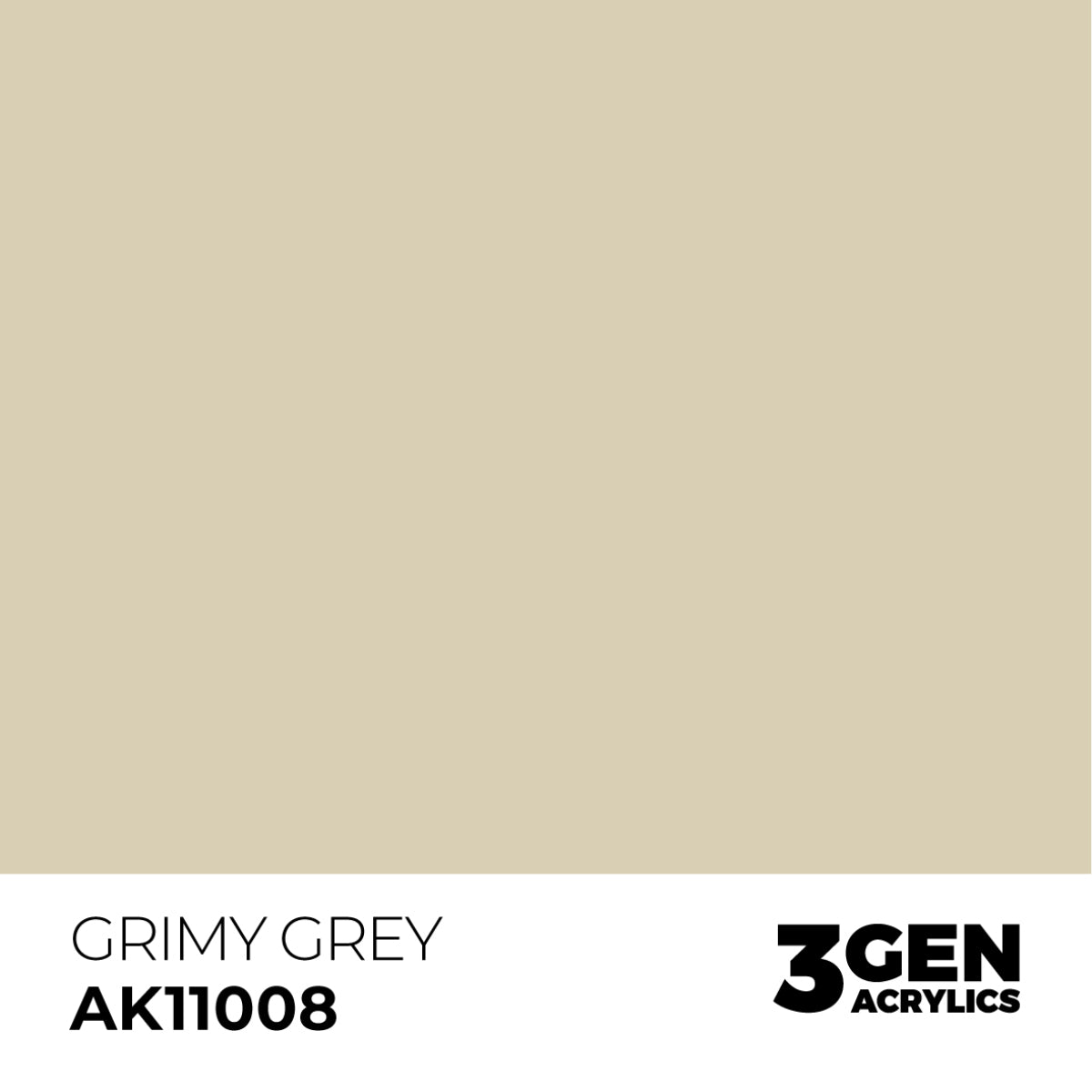 Modern Russian Colors Vol 1 Acrylic Paint Set Greyish Yellow (Grimy Grey)