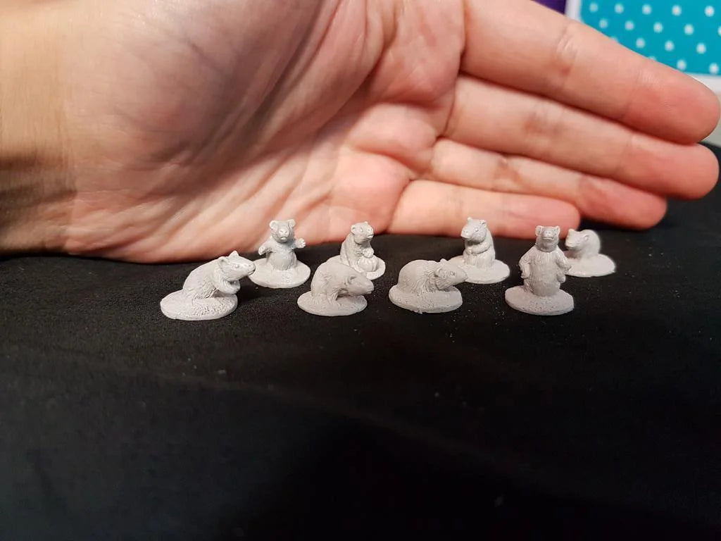 Guinea Pigs 28 mm Scale Model Metal Figures Unpainted Examples