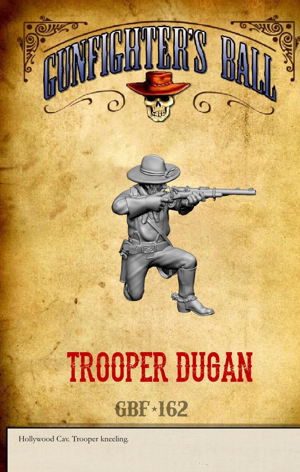 Knuckleduster Miniatures – Gunfighter’s Ball: Hollywood Cavalry Trooper Dugan