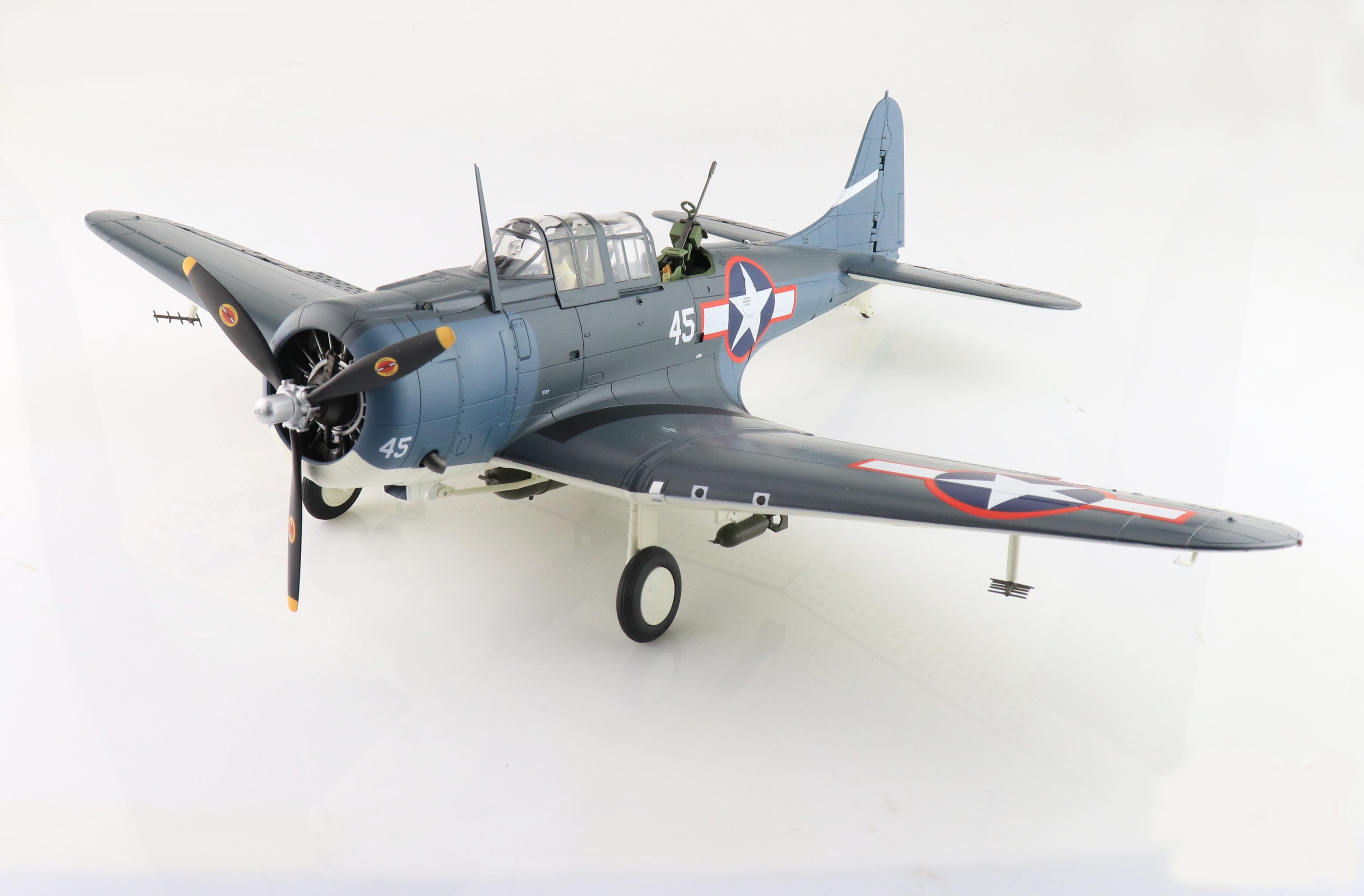 Douglas SBD-5 Dauntless, “White 45” VB-16 USS Lexington 1943, 1/32 Scale Diecast Model