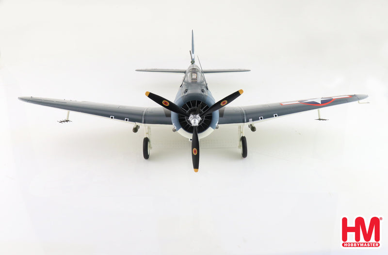 Douglas SBD-5 Dauntless, “White 45” VB-16 USS Lexington 1943, 1/32 Scale Diecast Model Front View