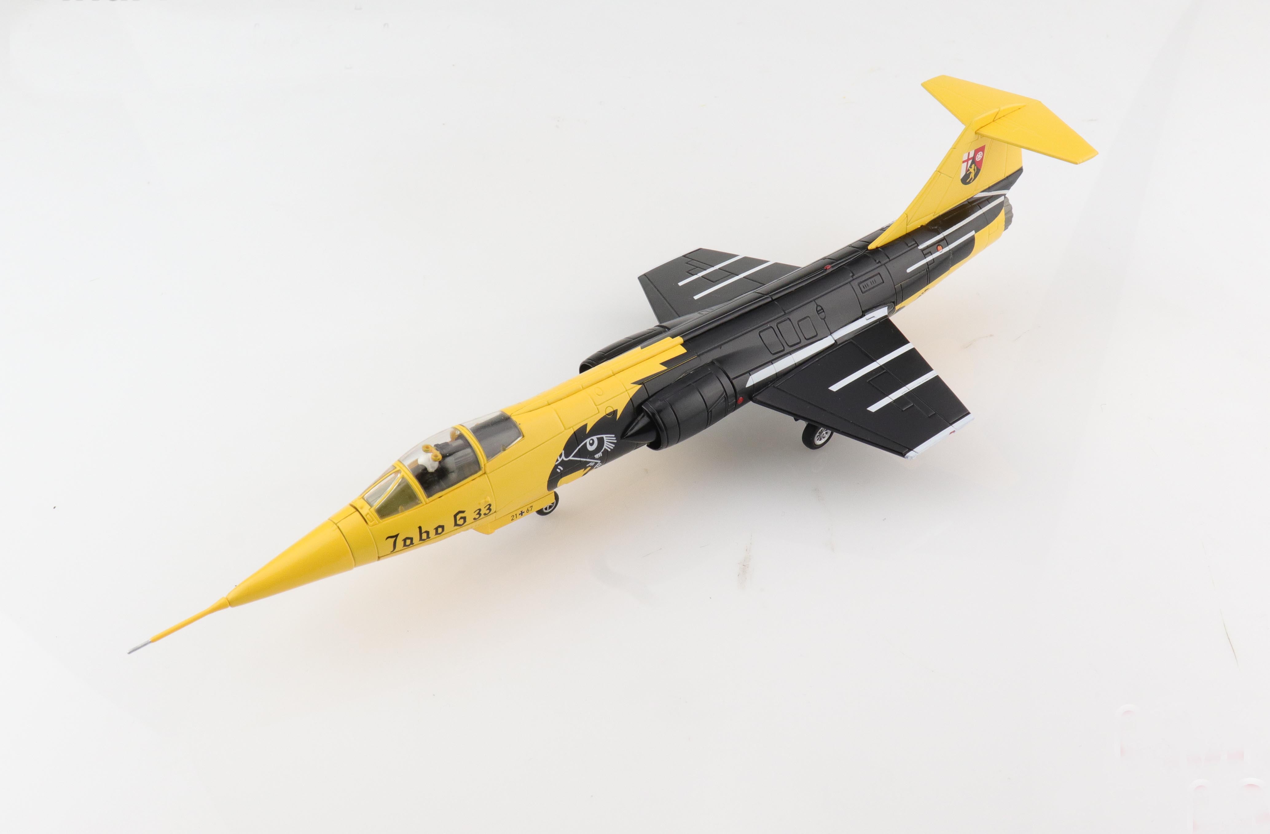 Lockheed F-104G Starfighter 22+67 JaboG 33, Luftwaffe 1985, 1:72 Scale Diecast Model