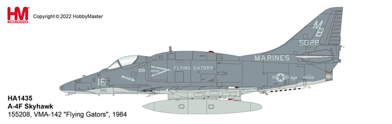 Douglas A-4F Skyhawk USMC VMA-142 “Flying Gators” 1984, 1:72 Scale Diecast Model Illustration