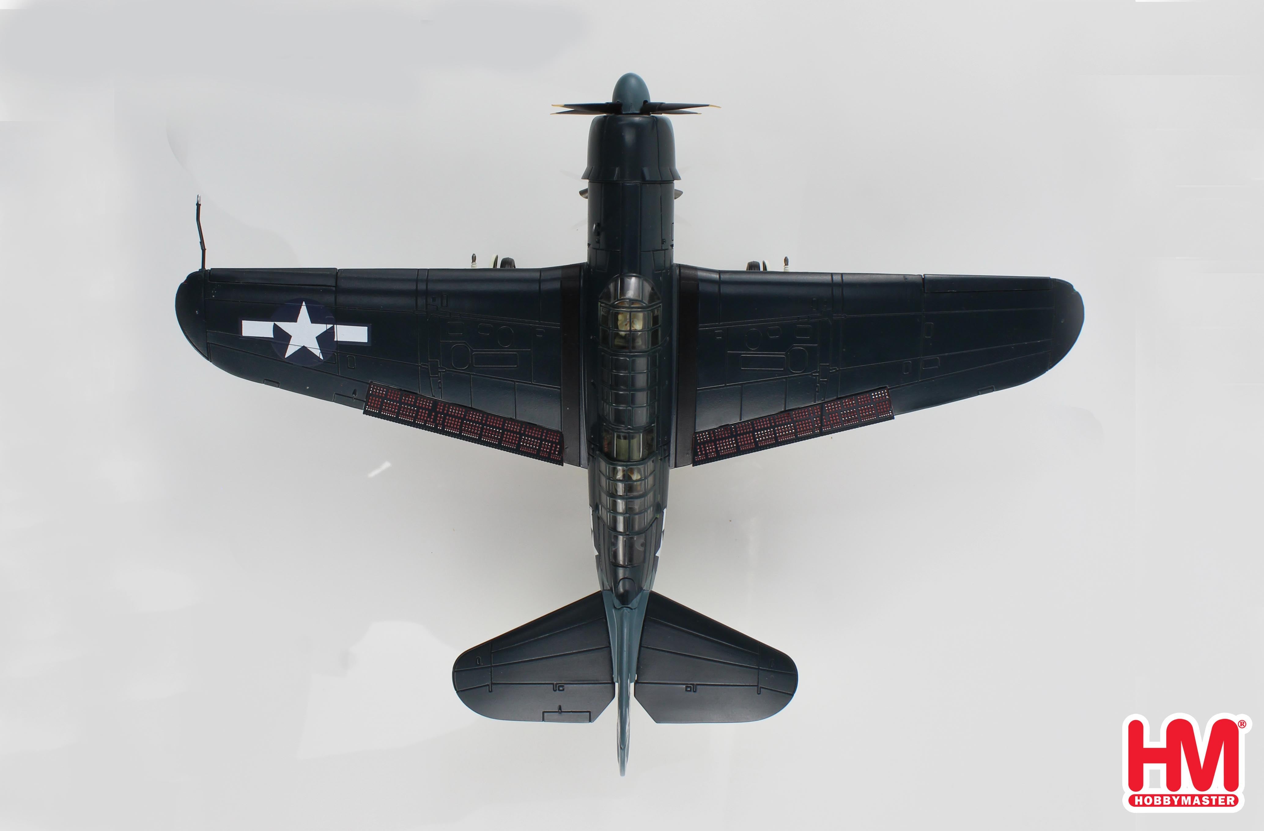 Curtiss SB2C Helldiver VB-18 USS Intrepid, October 1944, 1/72, Scale Diecast Model Top View