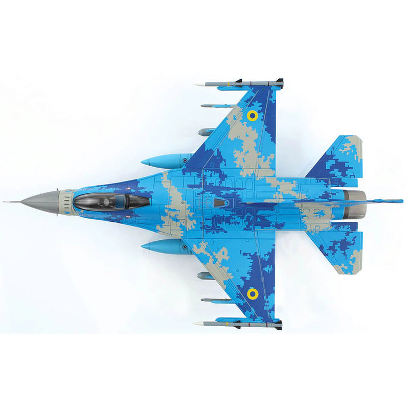 Lockheed Martin F-16C Fighting Falcon Ukraine Air Force “What If”, 1:72 Scale Diecast Model Top View