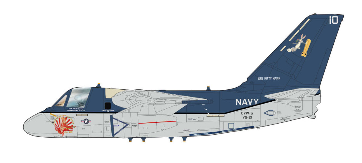 Lockheed S-3B Viking VS-21 “Red Tails” Decommissioning 2005, 1:72 Scale Diecast Model Illustration