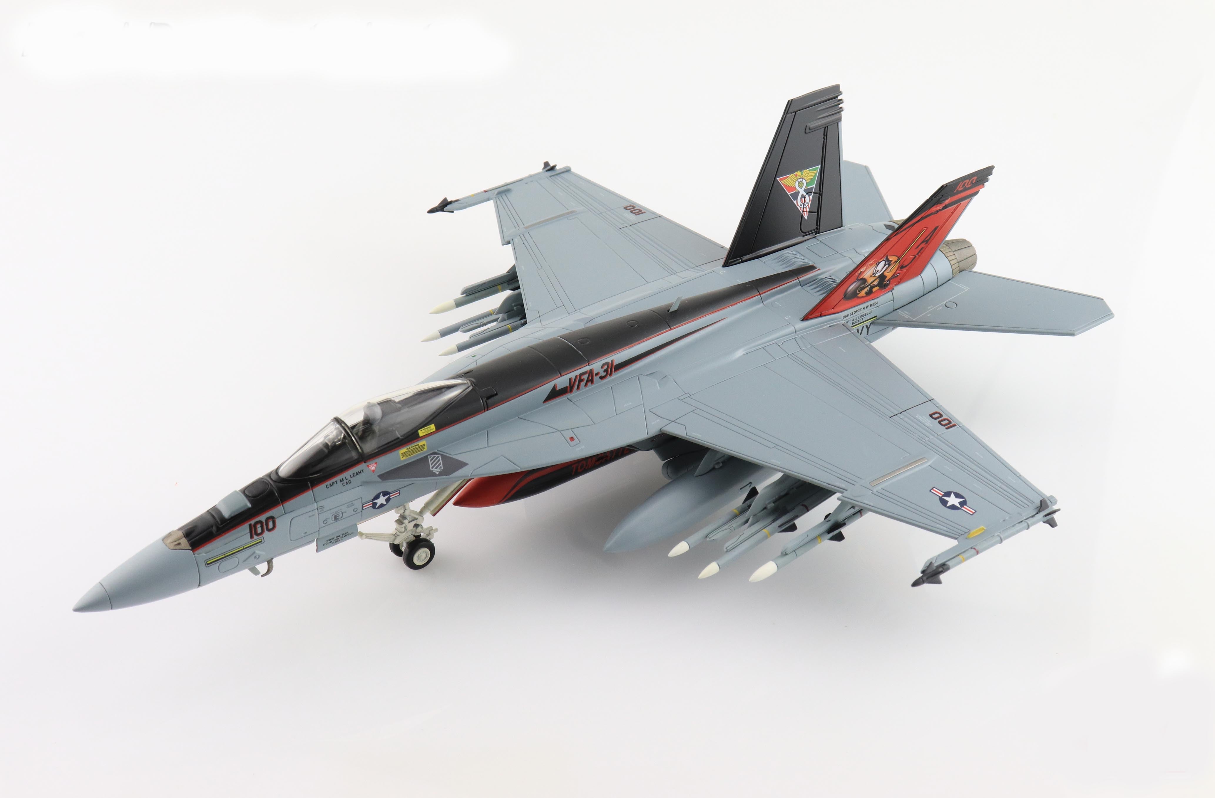 Boeing F/A-18E Super Hornet, VFA-31 “Tomcatters” USS George H.W. Bush, 2011, 1:72 Scale Diecast Model