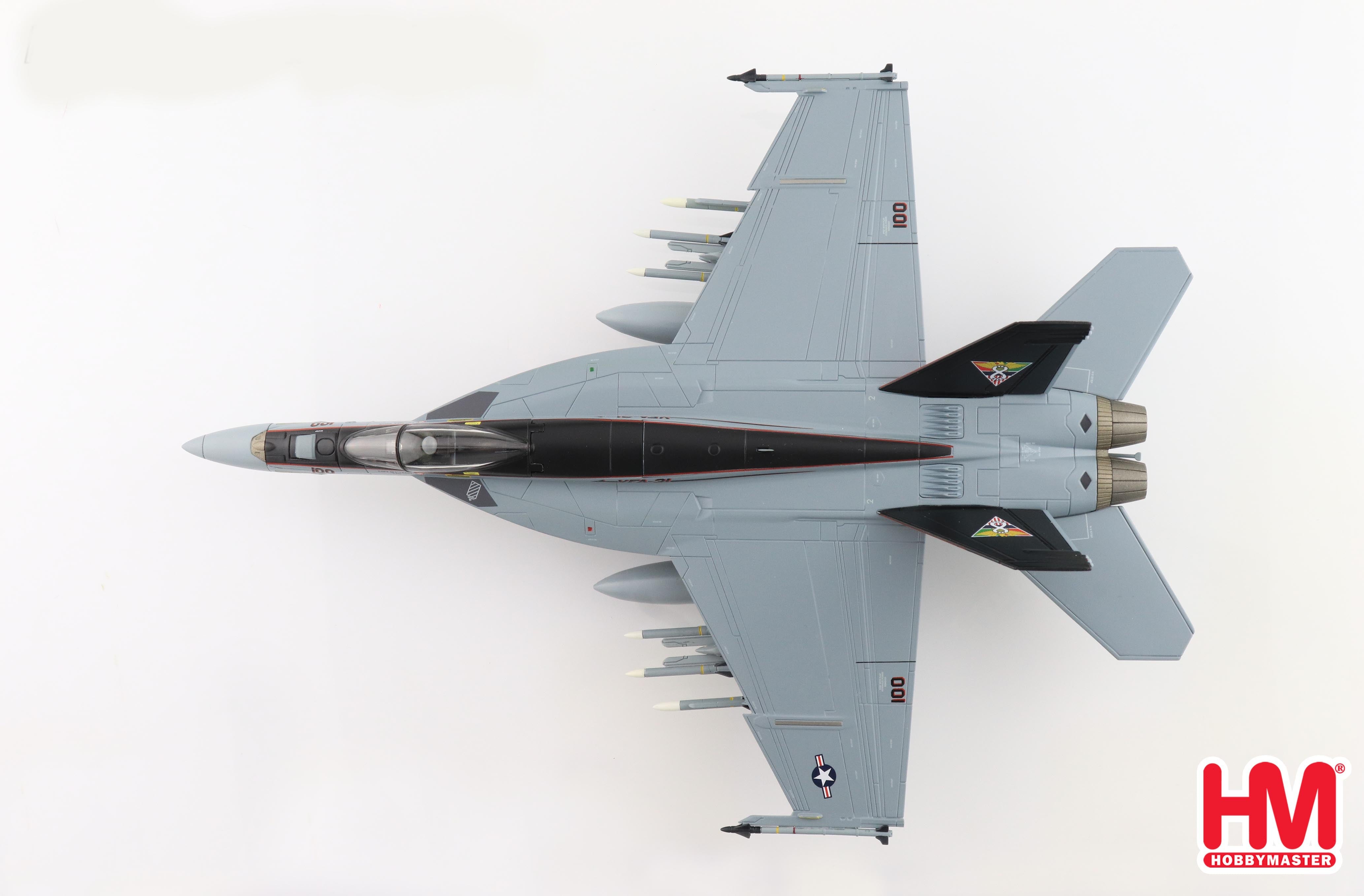 Boeing F/A-18E Super Hornet, VFA-31 “Tomcatters” USS George H.W. Bush, 2011, 1:72 Scale Diecast Model Top View