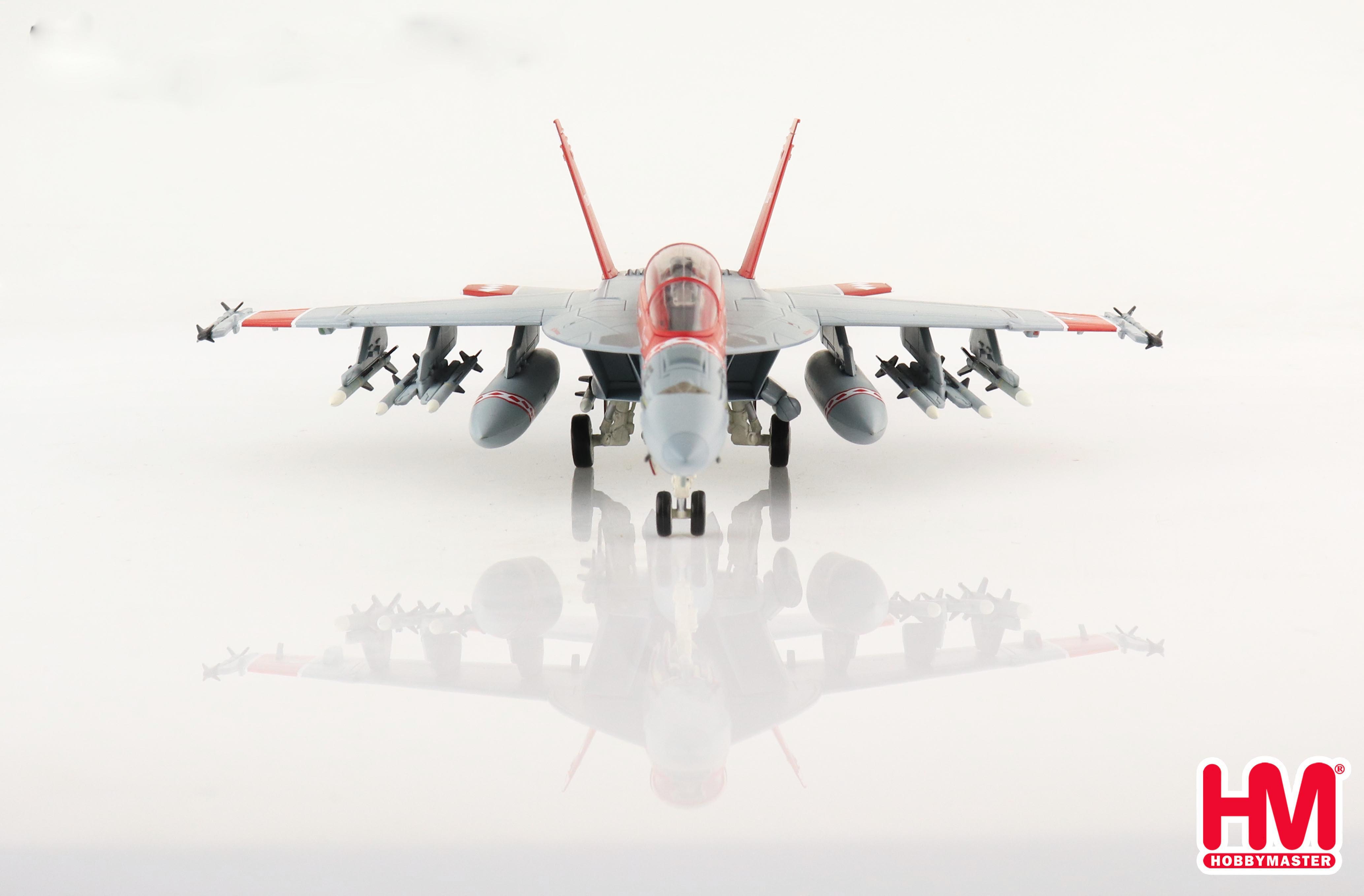 Boeing F/A-18F Super Hornet, VFA-102 “Dimondbacks”, 50th Anniversary Livery 2005, 1:72 Scale Diecast Model Front View