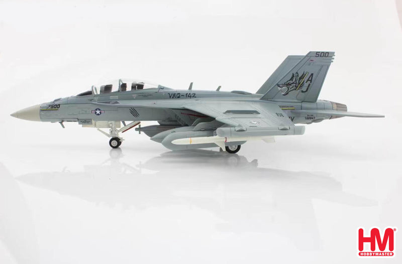 Boeing EA-18G Growler, VAQ-142 “Gray Wolves 2023, 1:72 Scale Diecast Model Left Side View