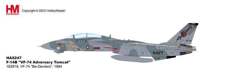 Grumman F-14B Tomcat, VF-74 Be-Devilers Adversary Tomcat 1994, 1:72 Scale Diecast Model Illustration