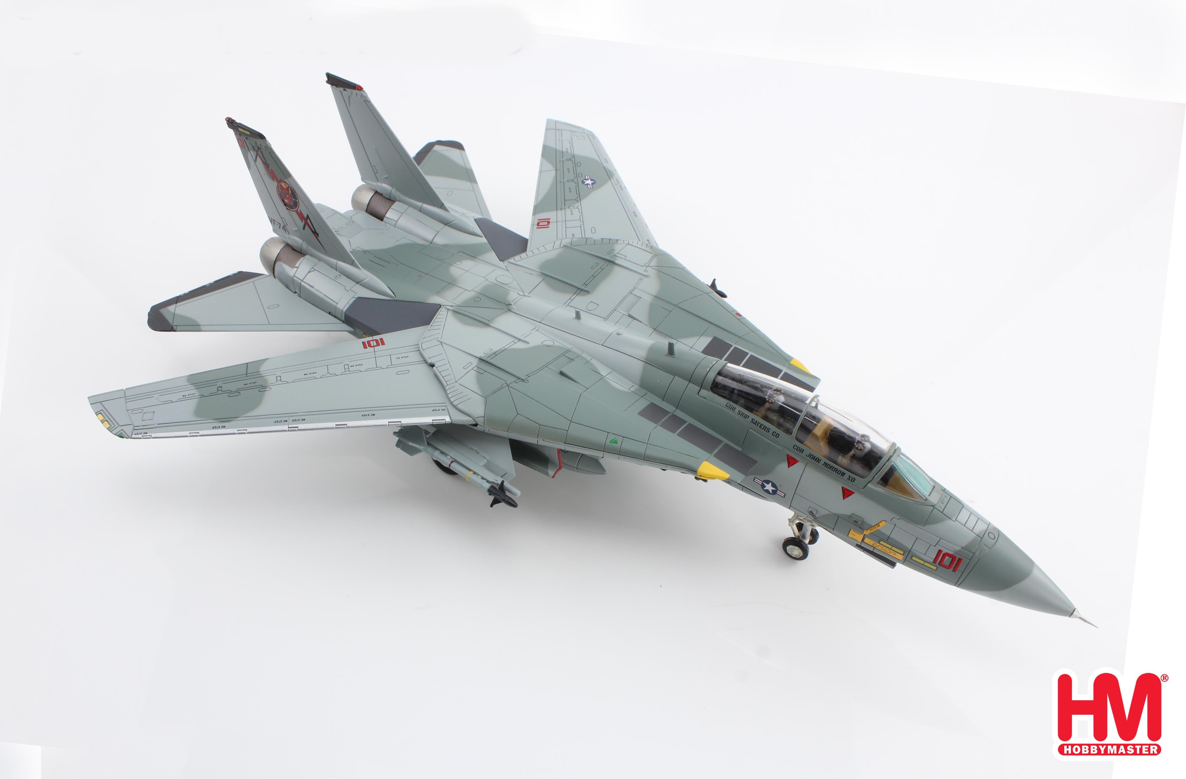 Grumman F-14B Tomcat, VF-74 Be-Devilers Adversary Tomcat 1994, 1:72 Scale Diecast Model Right Front View