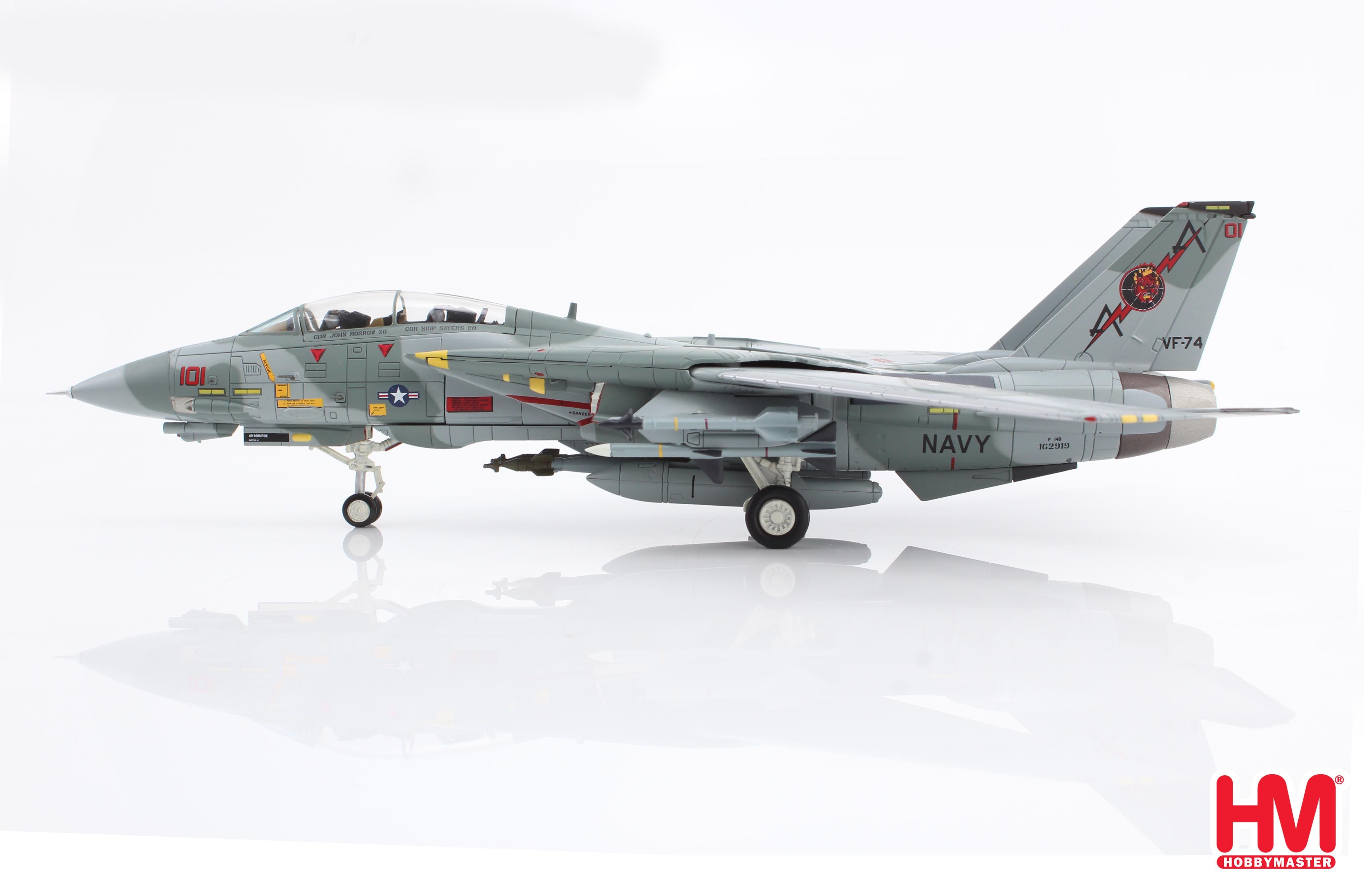 Grumman F-14B Tomcat, VF-74 Be-Devilers Adversary Tomcat 1994, 1:72 Scale Diecast Model Left Side View