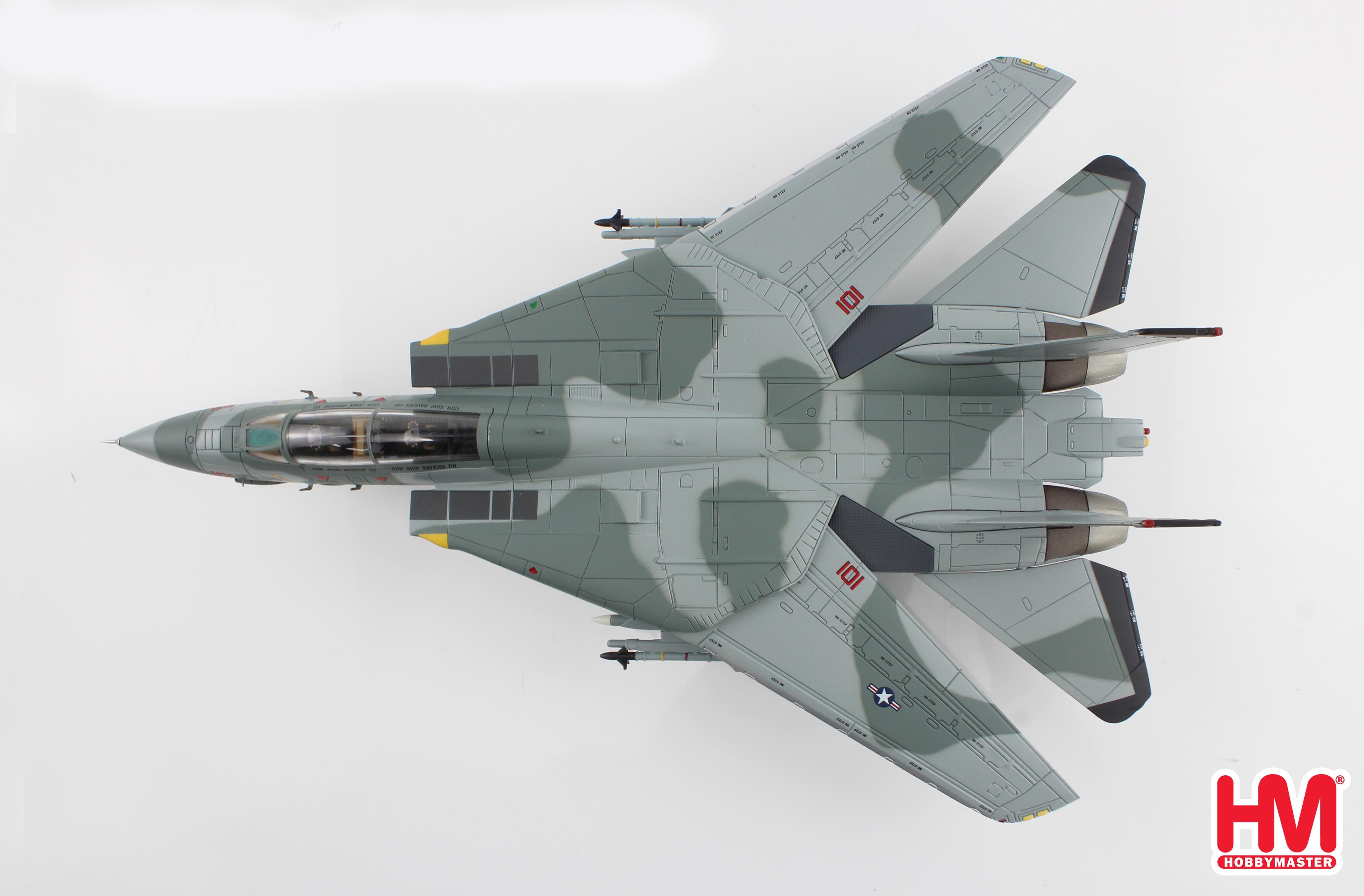 Grumman F-14B Tomcat, VF-74 Be-Devilers Adversary Tomcat 1994, 1:72 Scale Diecast Model Top View