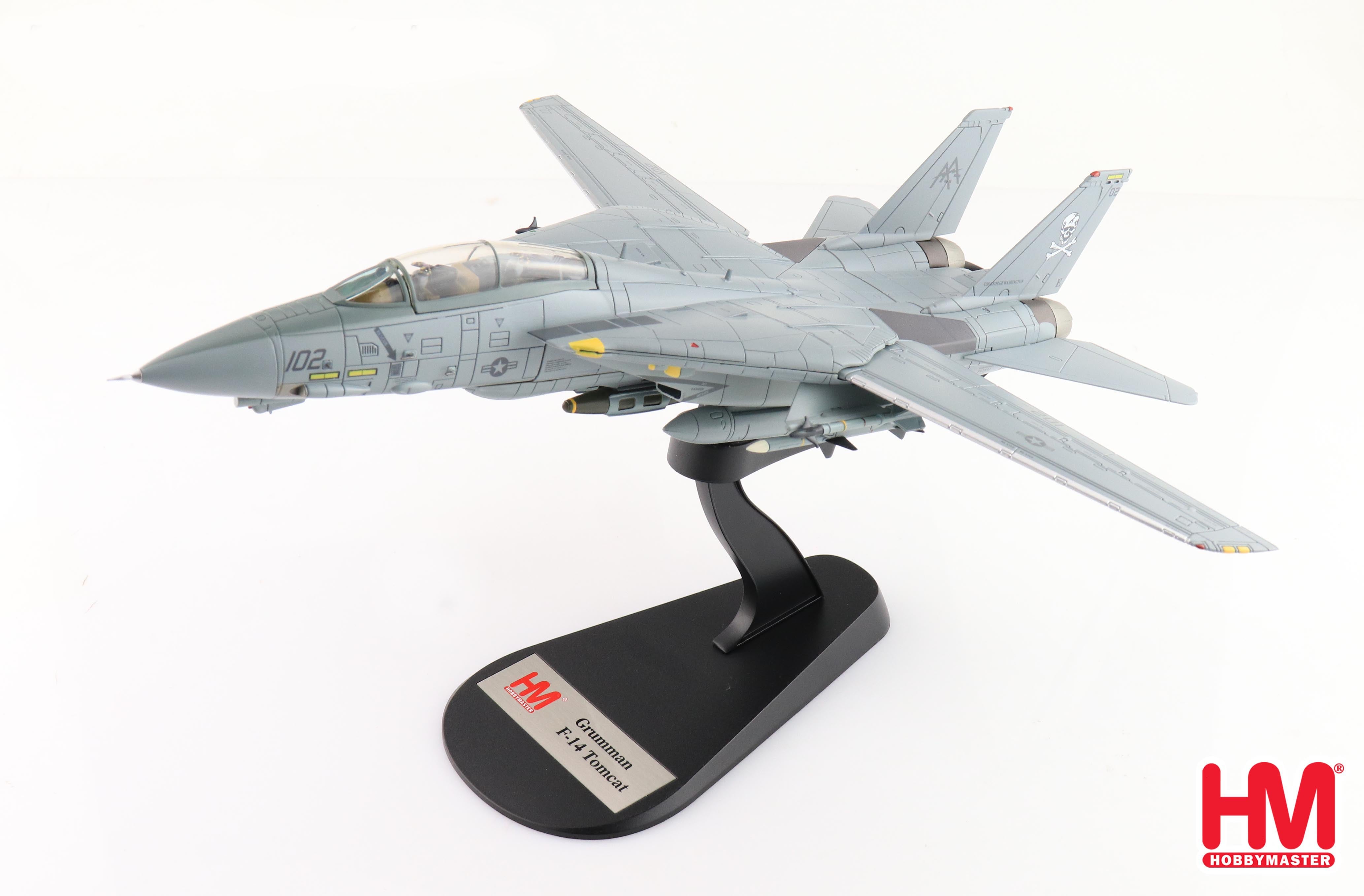 Grumman F-14B Tomcat, VF-103 “Jolly Rogers 2000, 1:72 Scale Diecast Model On Stand