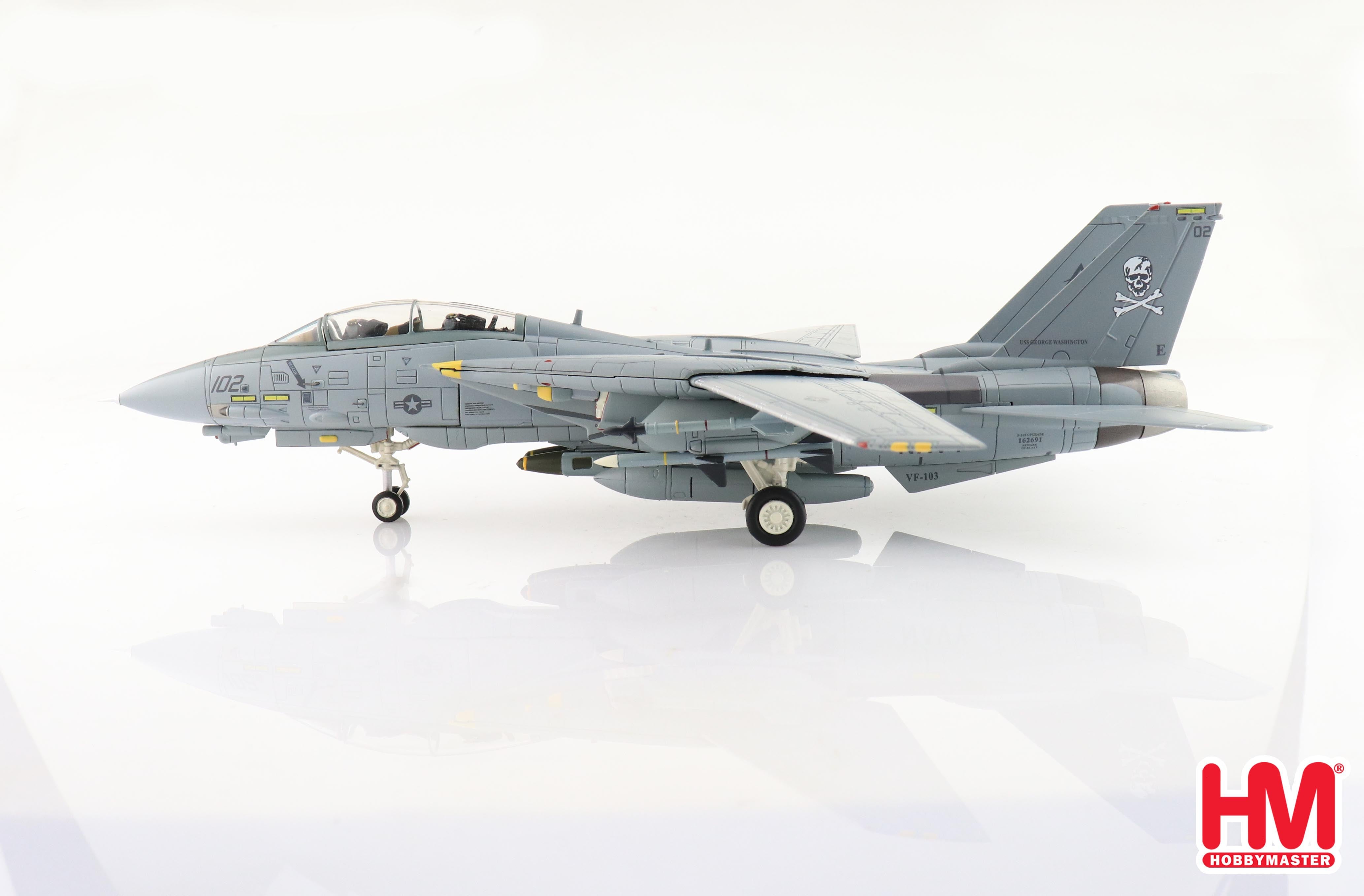 Grumman F-14B Tomcat, VF-103 “Jolly Rogers 2000, 1:72 Scale Diecast Model Left Side View