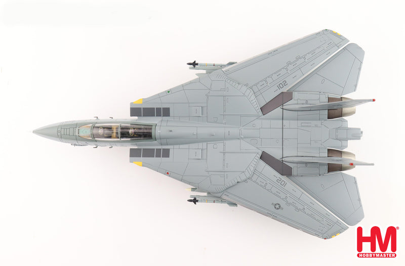 Grumman F-14B Tomcat, VF-103 “Jolly Rogers 2000, 1:72 Scale Diecast Model Top View