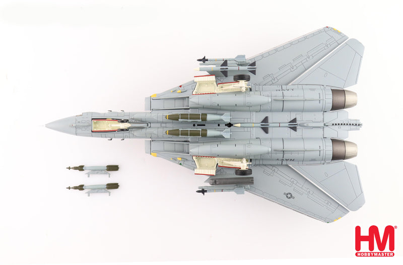 Grumman F-14B Tomcat, VF-103 “Jolly Rogers 2000, 1:72 Scale Diecast Model Bottom View with Weapons