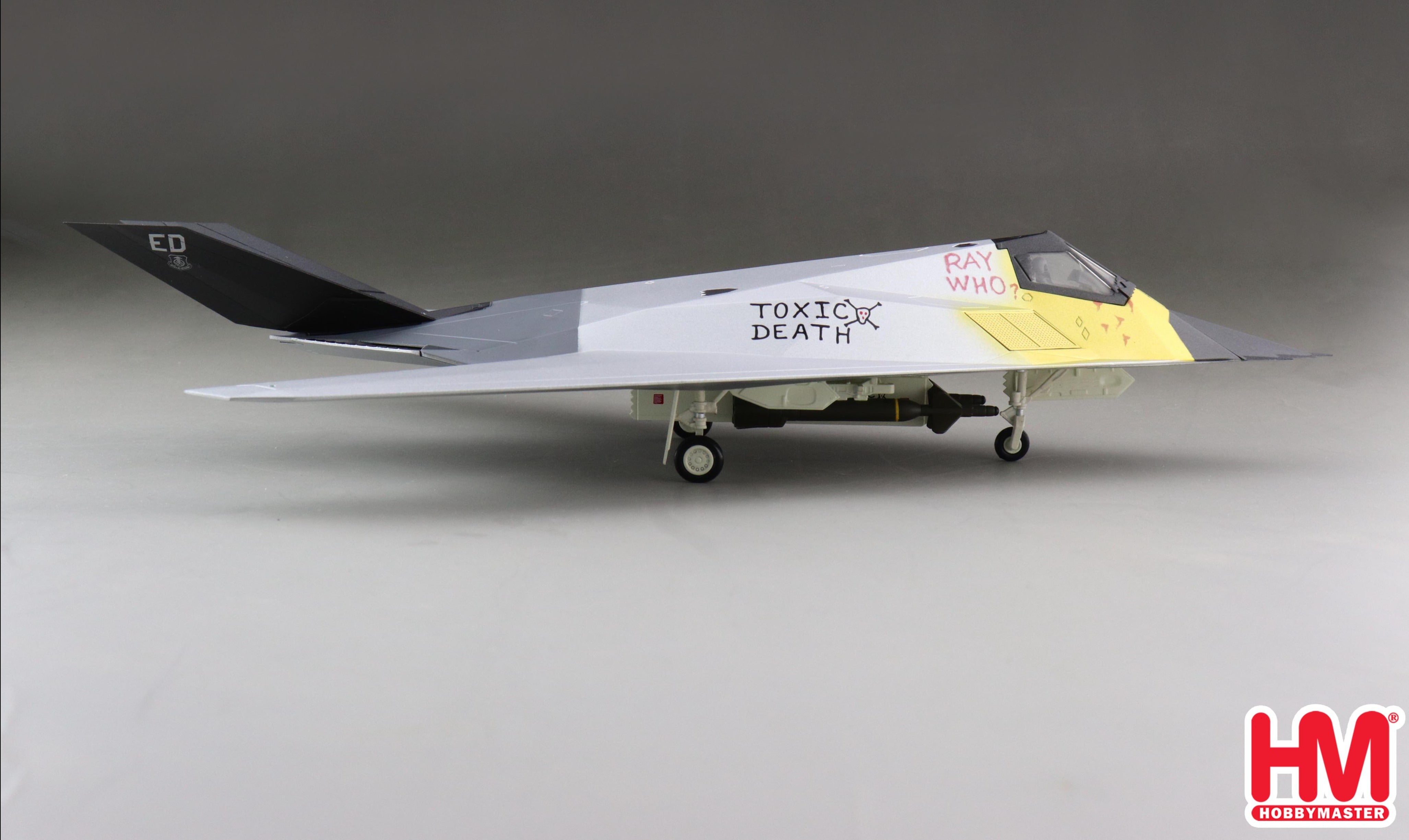 Lockheed Martin F-117A Nighthawk “Toxic Death” 1991, 1:72 Scale Diecast Model Right Side View