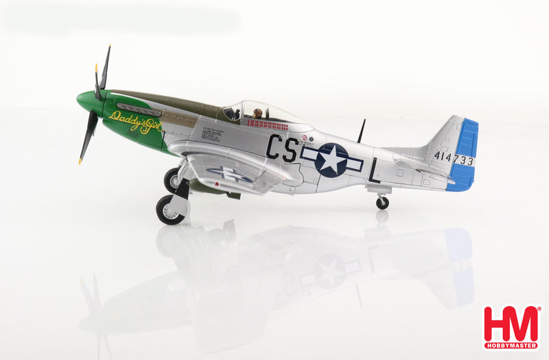 North American P-51D Mustang “Daddy’s Girl” 370th FS, 359th FG 1945, 1:48 Scale Diecast Model Left Side View
