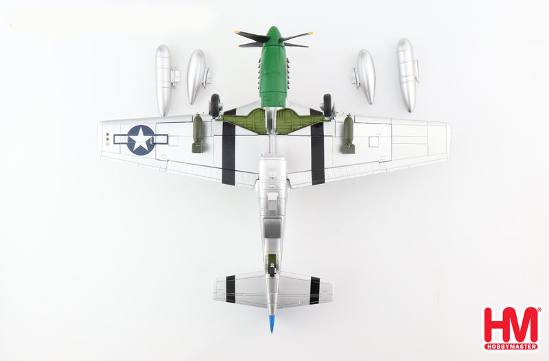 North American P-51D Mustang “Daddy’s Girl” 370th FS, 359th FG 1945, 1:48 Scale Diecast Model Bottom View