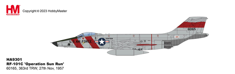 McDonnell RF-101C Voodoo “Operation Sun Run” 1957, 1:72 Scale Diecast Model Illustration