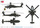 Boeing AH-64E Apache Guardian 1st Air Cavalry Division, 2018 1/72 Scale Diecast Model Markings