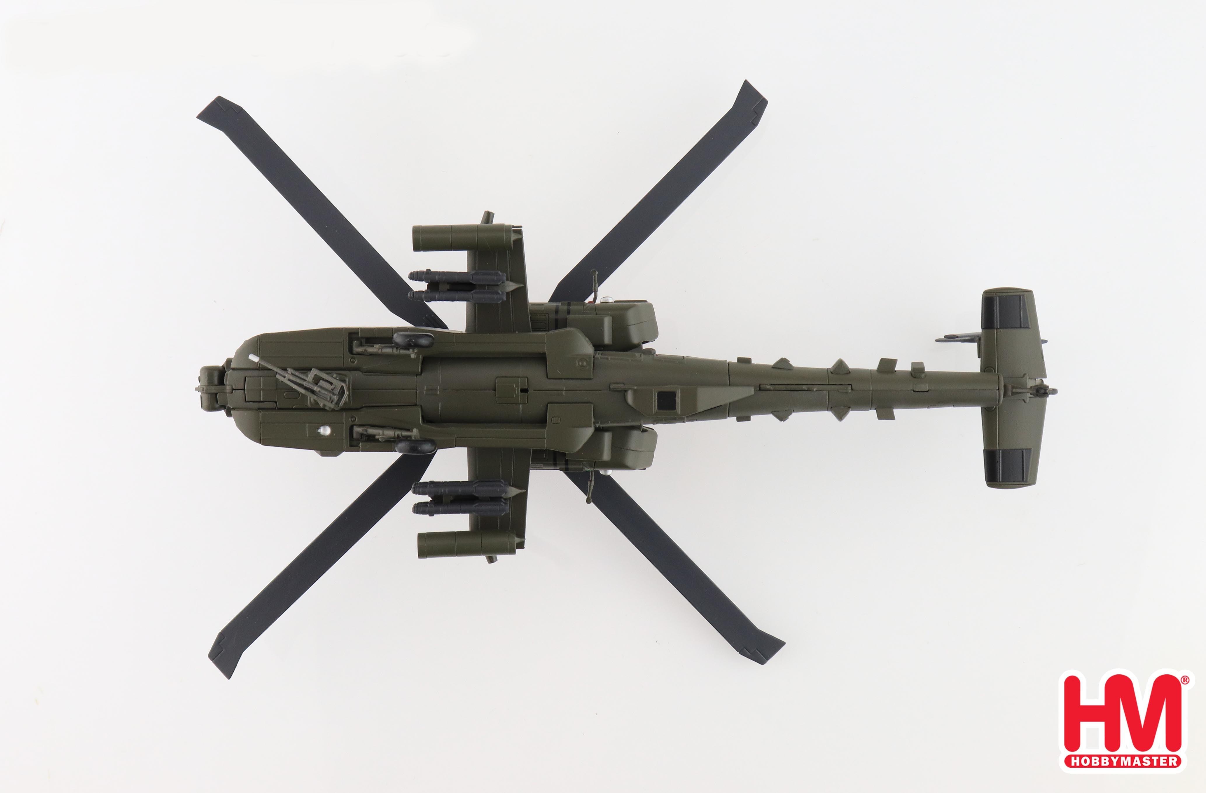 Boeing AH-64E Apache Guardian 1st Air Cavalry Division, 2018 1/72 Scale Diecast Model Bottom View