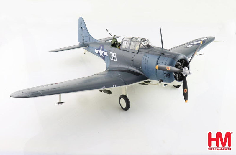 Douglas SBD-5 Dauntless,” White 39” VB-16 USS Lexington June 1944, 1/32 Scale Diecast Model Right Front View