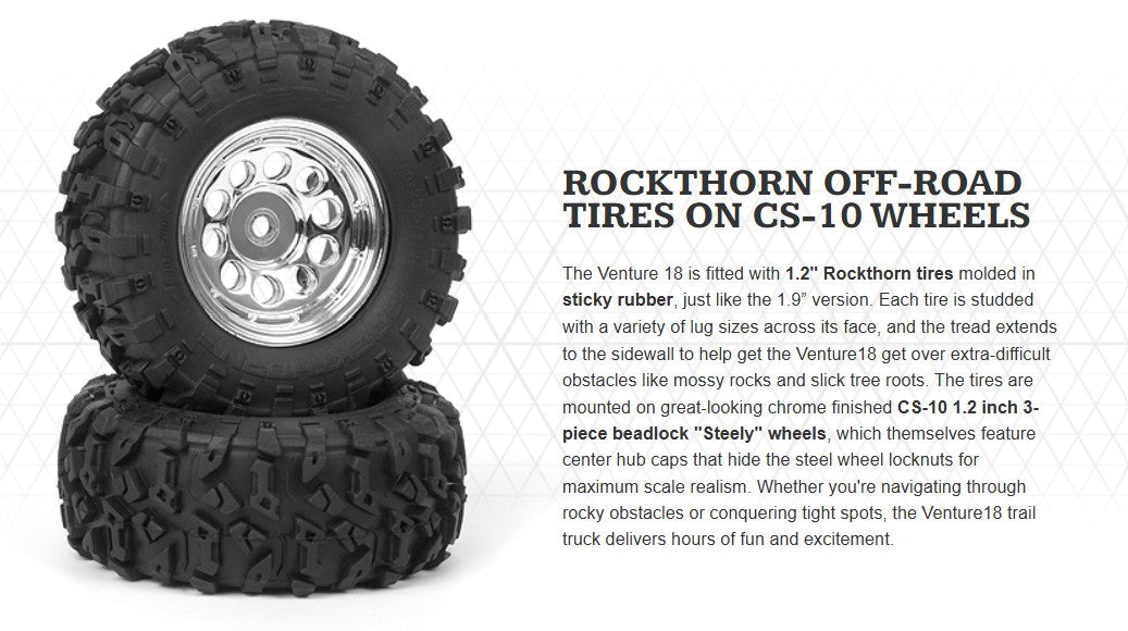 HPI Racing Rockthorn OffRoad Tires On CS10 Wheels
