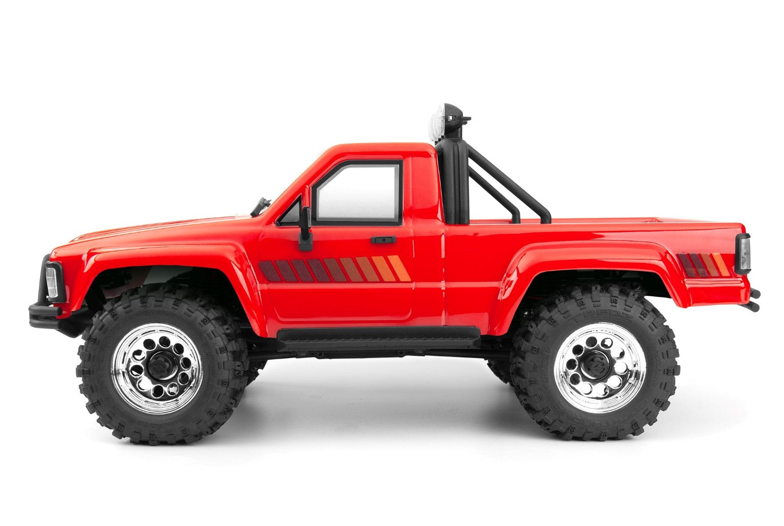 HPI Venture18 Flux 1985 Toyota Hilux SR5 Gloss Red side view