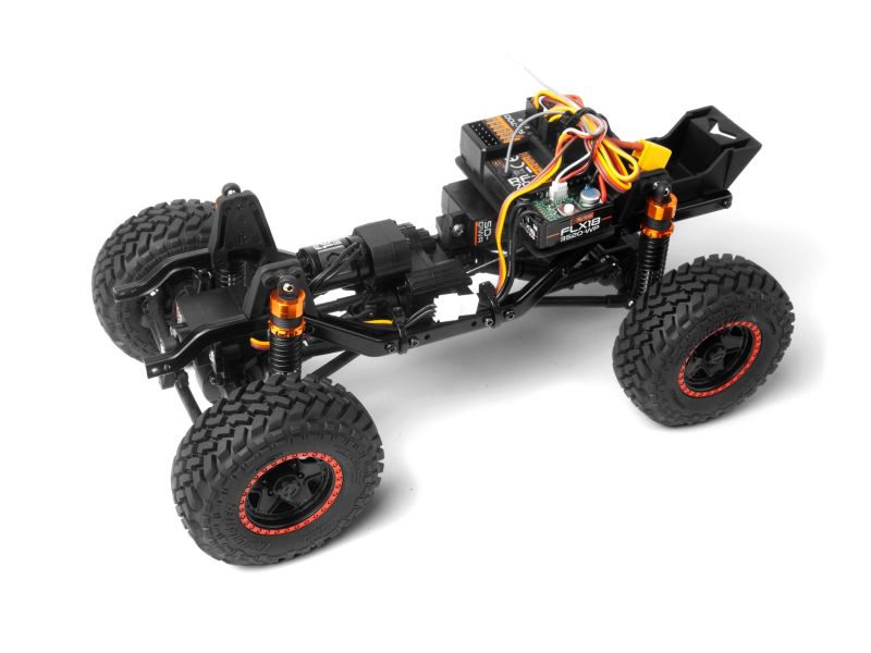 HPI Venture18 Chassis Close-up of brushless motor system 