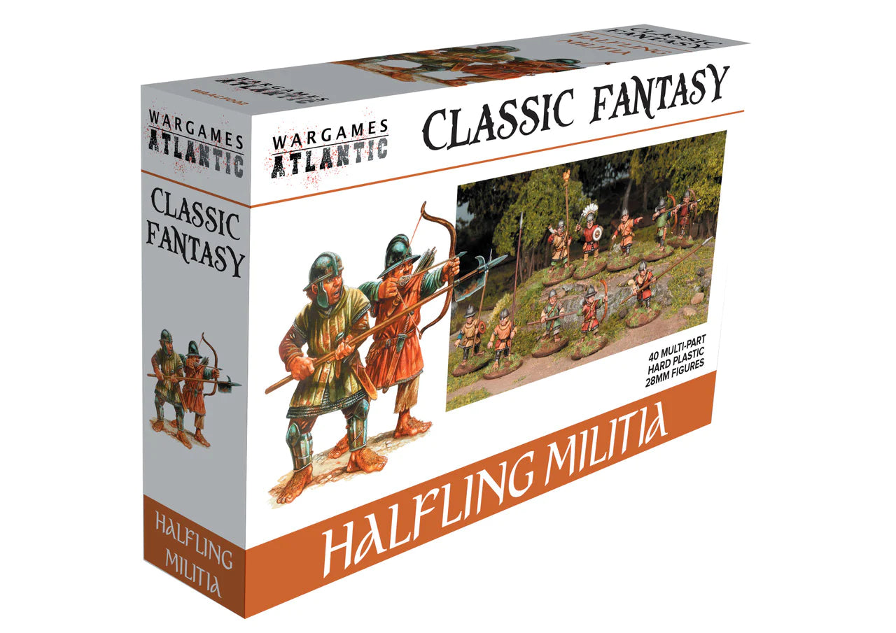 Halfling Militia, 28 mm Scale Model Plastic Figures Packaging