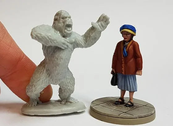 Harry - Great Ape 28 mm Scale Model Figure Size Comparison