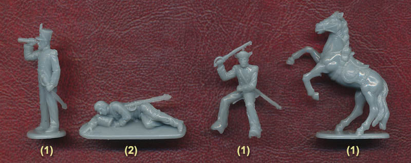 Mexican Infantry At The Alamo, 1/72 Scale Plastic Figures Pose Example 2