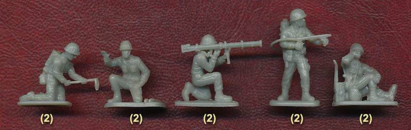 Korean War US Army, 1/72 Scale Plastic Figures Pose 2