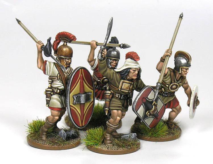 Iberian Armored Warriors, 28 mm Scale Model Plastic Figures Painted Example