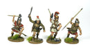 Iberian Armored Warriors, 28 mm Scale Model Plastic Figures Painted Example