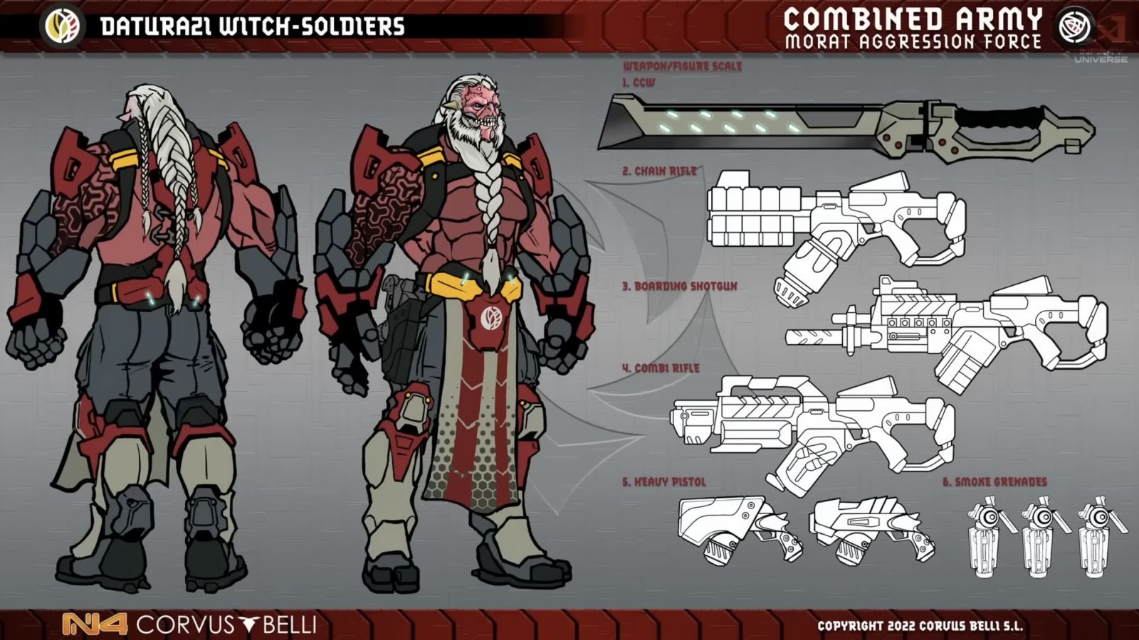 Corvus Belli Infinity Daturazi Witch Soldiers Concepts
