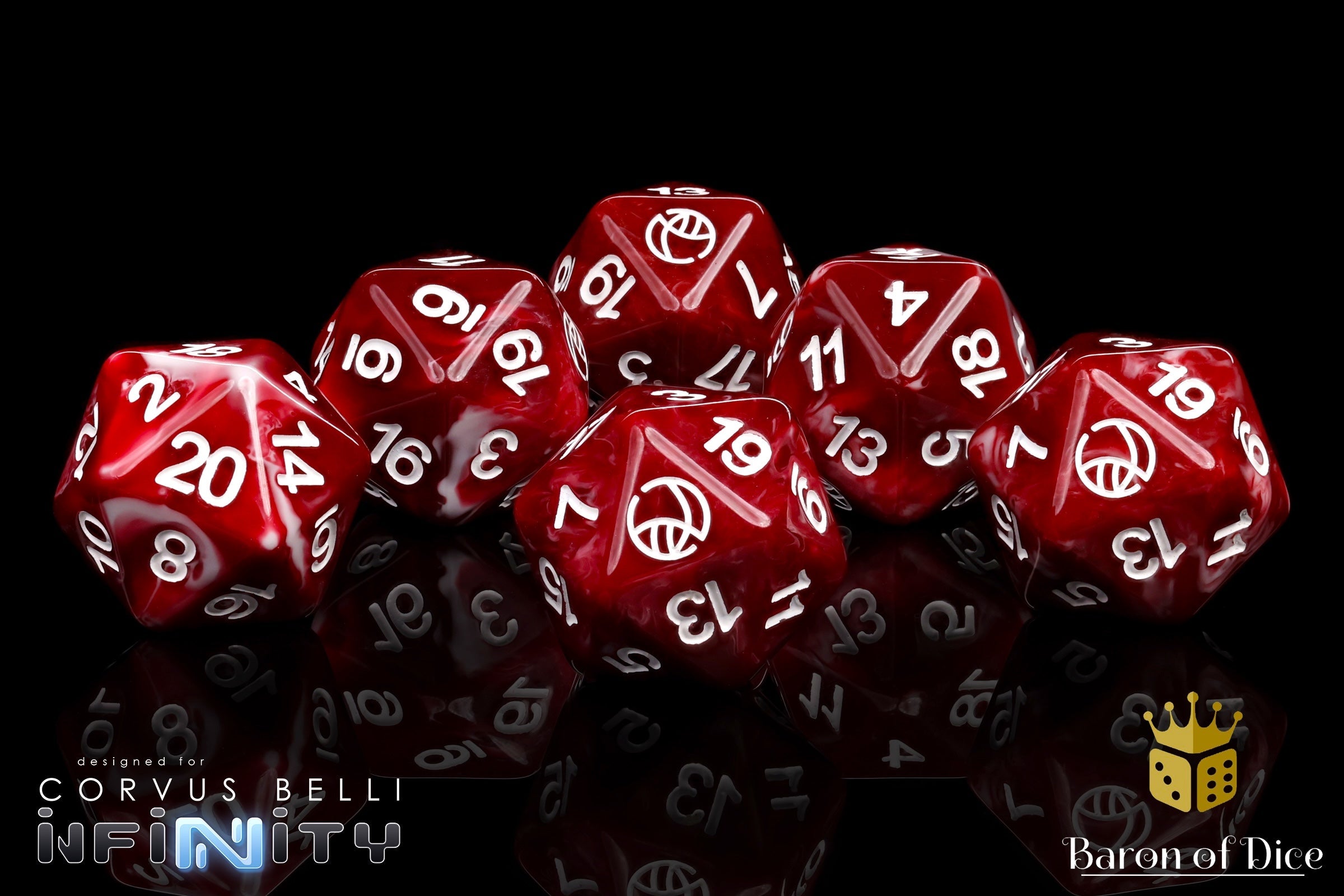 Infinity: Morat - Official Dice Set Close Up