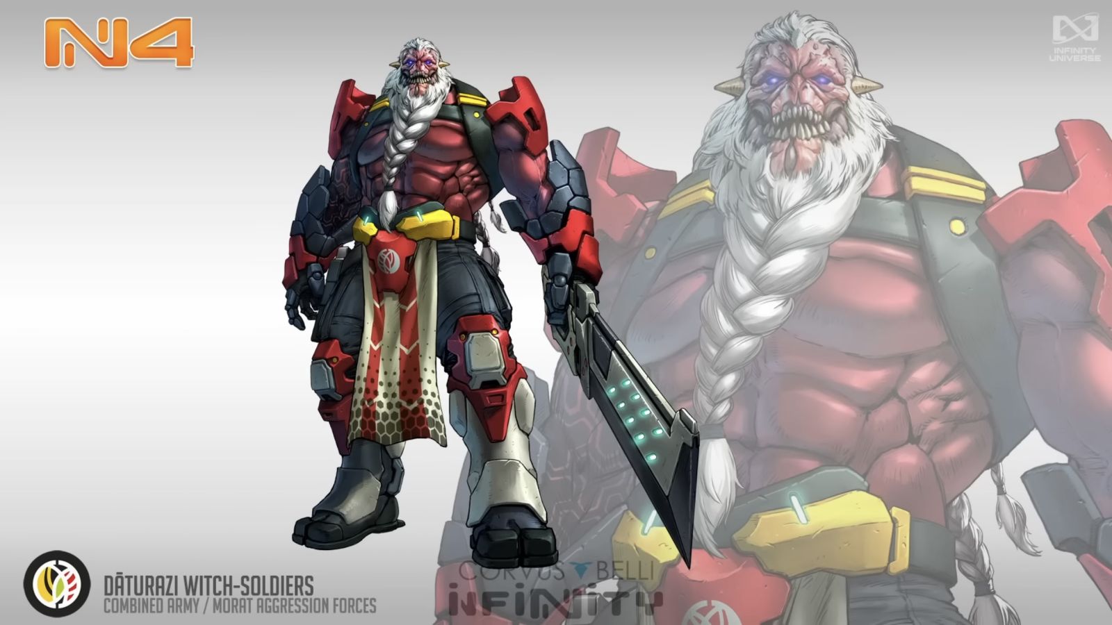 Corvus Belli Infinity Daturazi Witch Soldiers Illustration