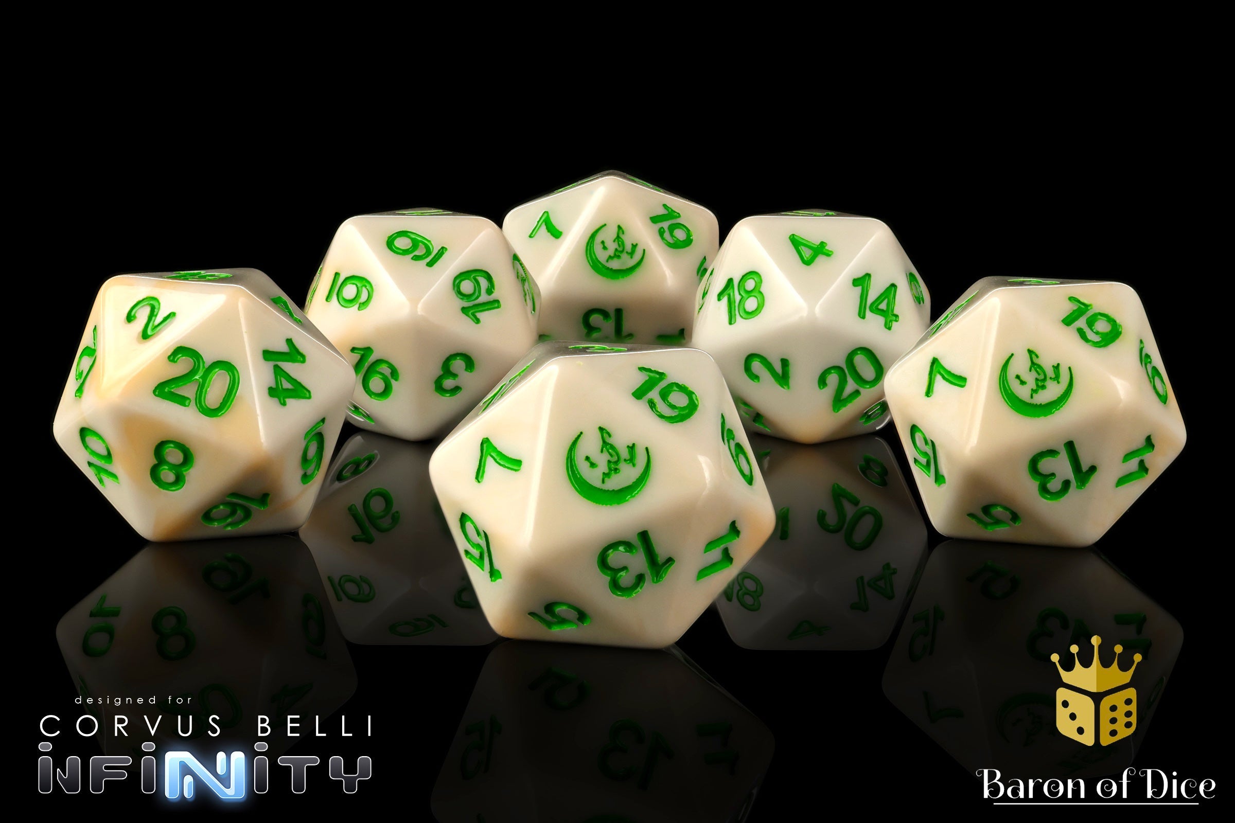 Infinity: Haqqislam - Official Dice Set Close Up