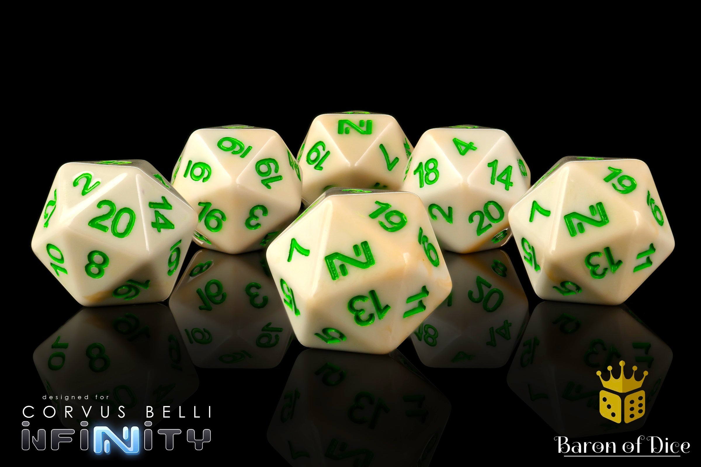 Infinity: N4 Search For Knowledge - Official Dice Set Close Up