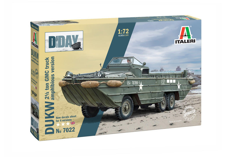 Italeri DUKW 2½ Ton Amphibious Truck “D-Day 80° Anniversary” 1/72 Scale Model Kit