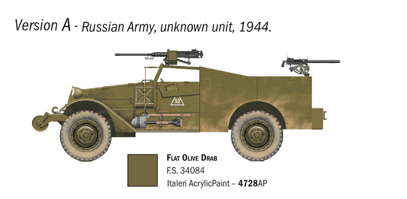 taleri M3A1 Scout Car 1/72 Scale Model Kit Version A